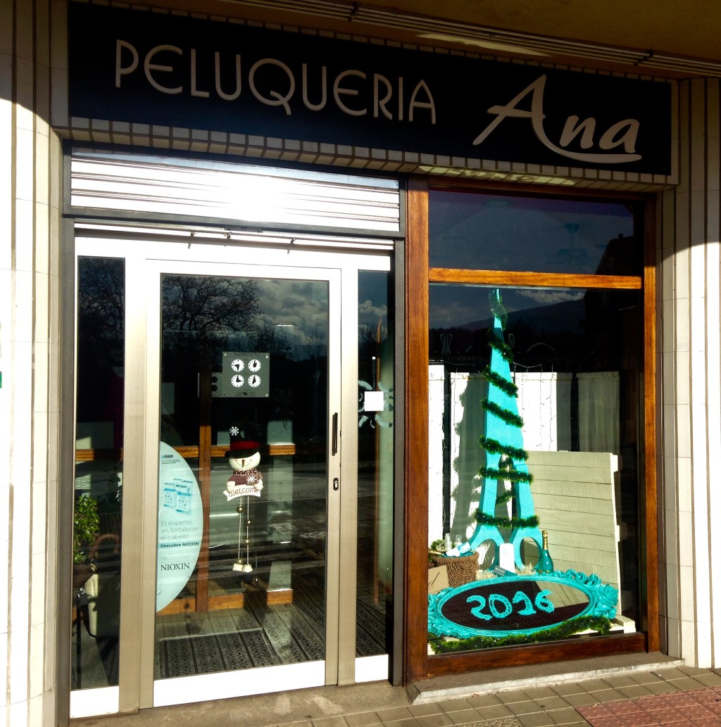 Escaparate Navideño Peluquería&nbsp;Ana